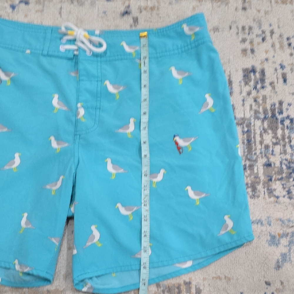 Chubbies‎ Turquoise Seagull Swim Trunks Men’s Size 34 Beach Pool - Picture 4 of 5